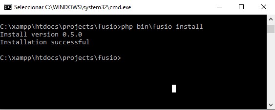 instalación fusio